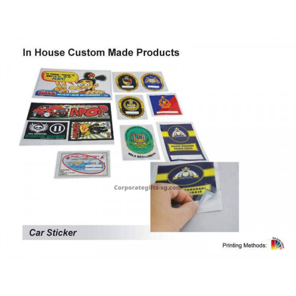 Car Sticker In House Custom Made Products